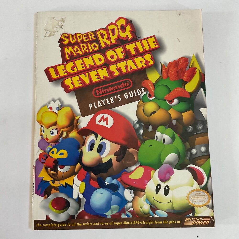 Super Mario RPG Legend of Seven Stars SNES Nintendo Power Strategy Guide Book